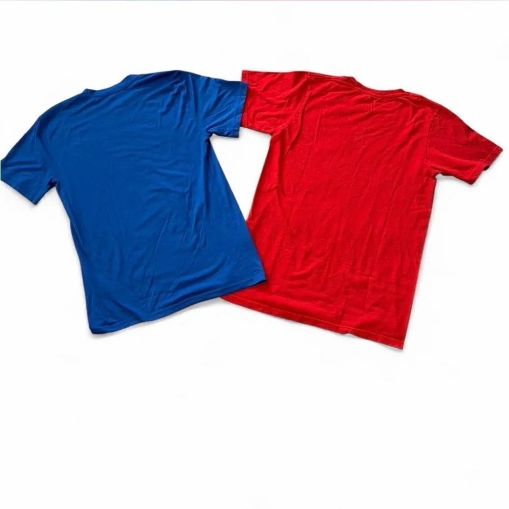 Nike Blue and Red Short Sleeve Tees
